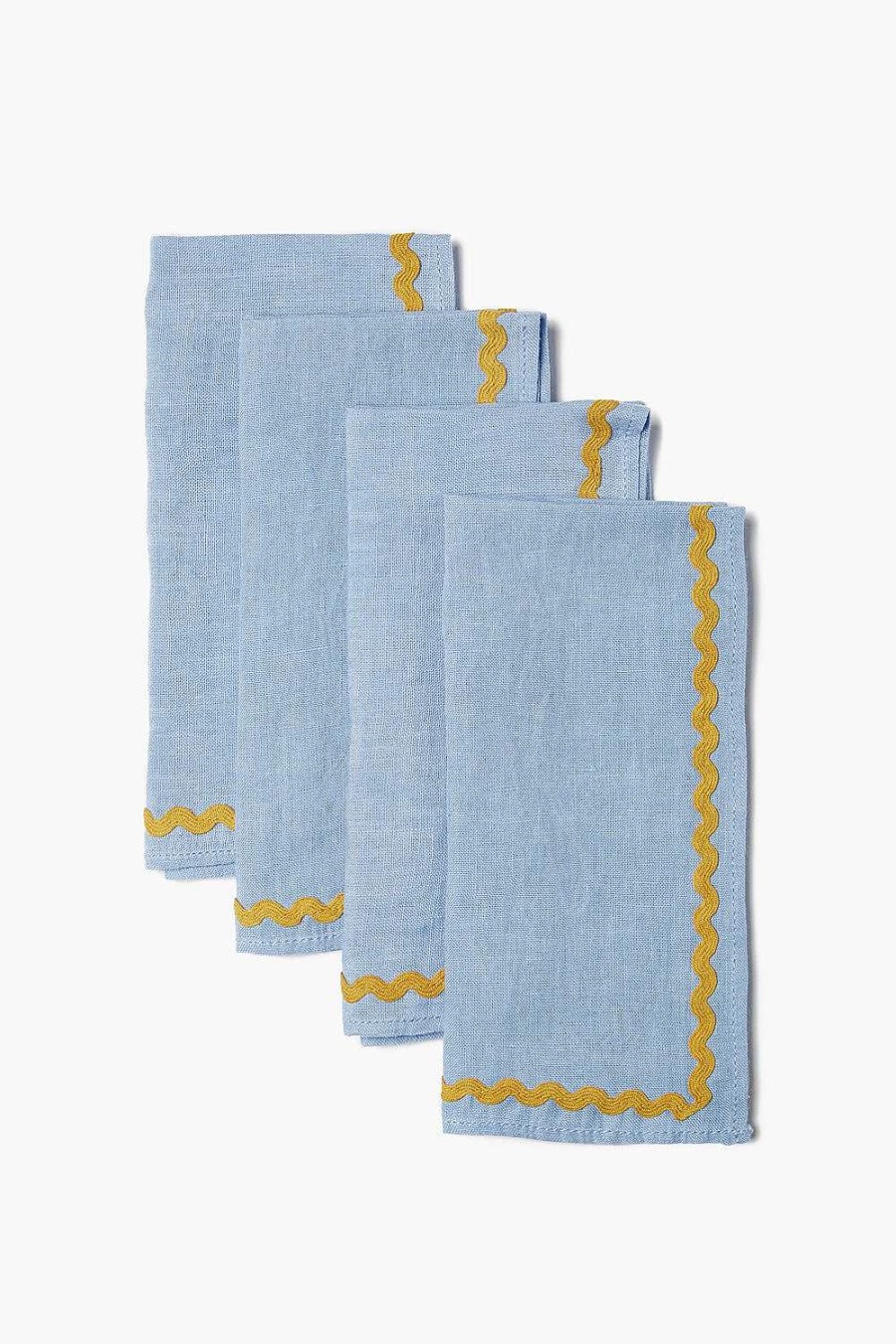 Home Chan Luu | Blue Heron Wavy Napkin Set