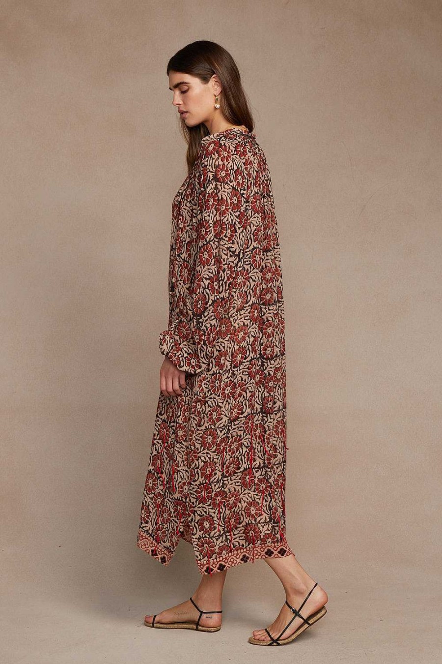 Ready To Wear Chan Luu | Ava Floral Dress Red