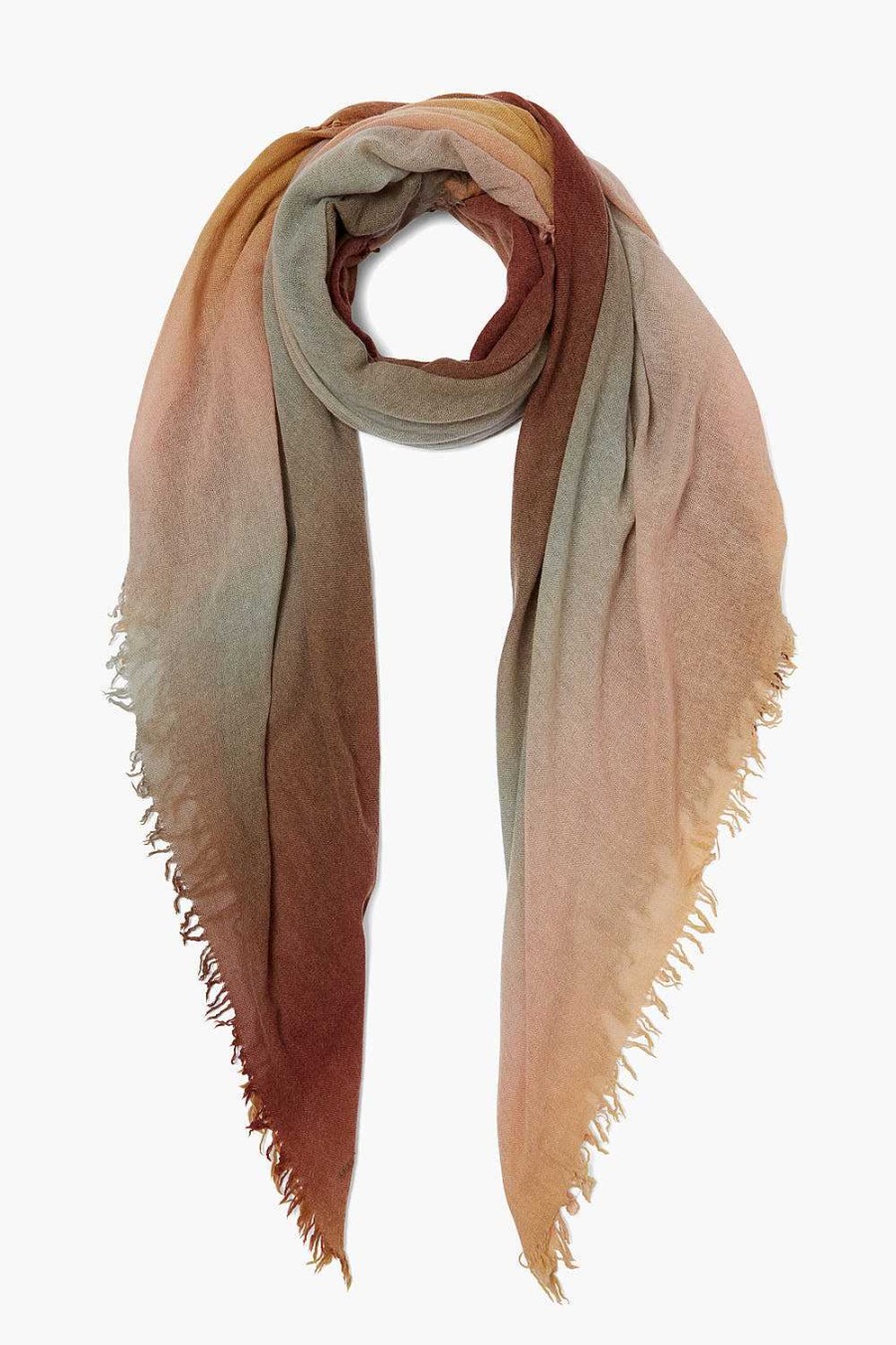 Accessory Chan Luu | Honey Gold Ombre Cashmere Scarf