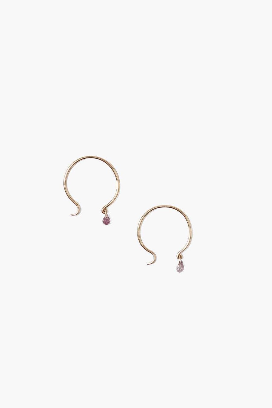 Jewelry Chan Luu | 14K Belle Hoop Earrings Mini Multi Sapphire