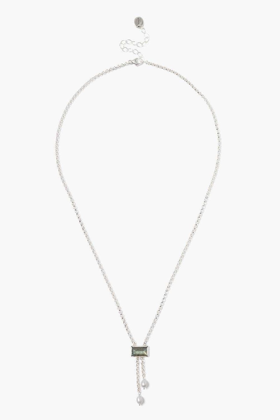 Jewelry Chan Luu | Tab Pearl Drop Necklace Labradorite