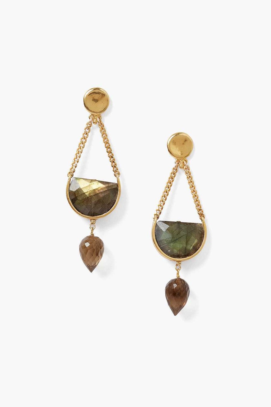 Jewelry Chan Luu | Luna Teardrop Earrings Labradorite Mix