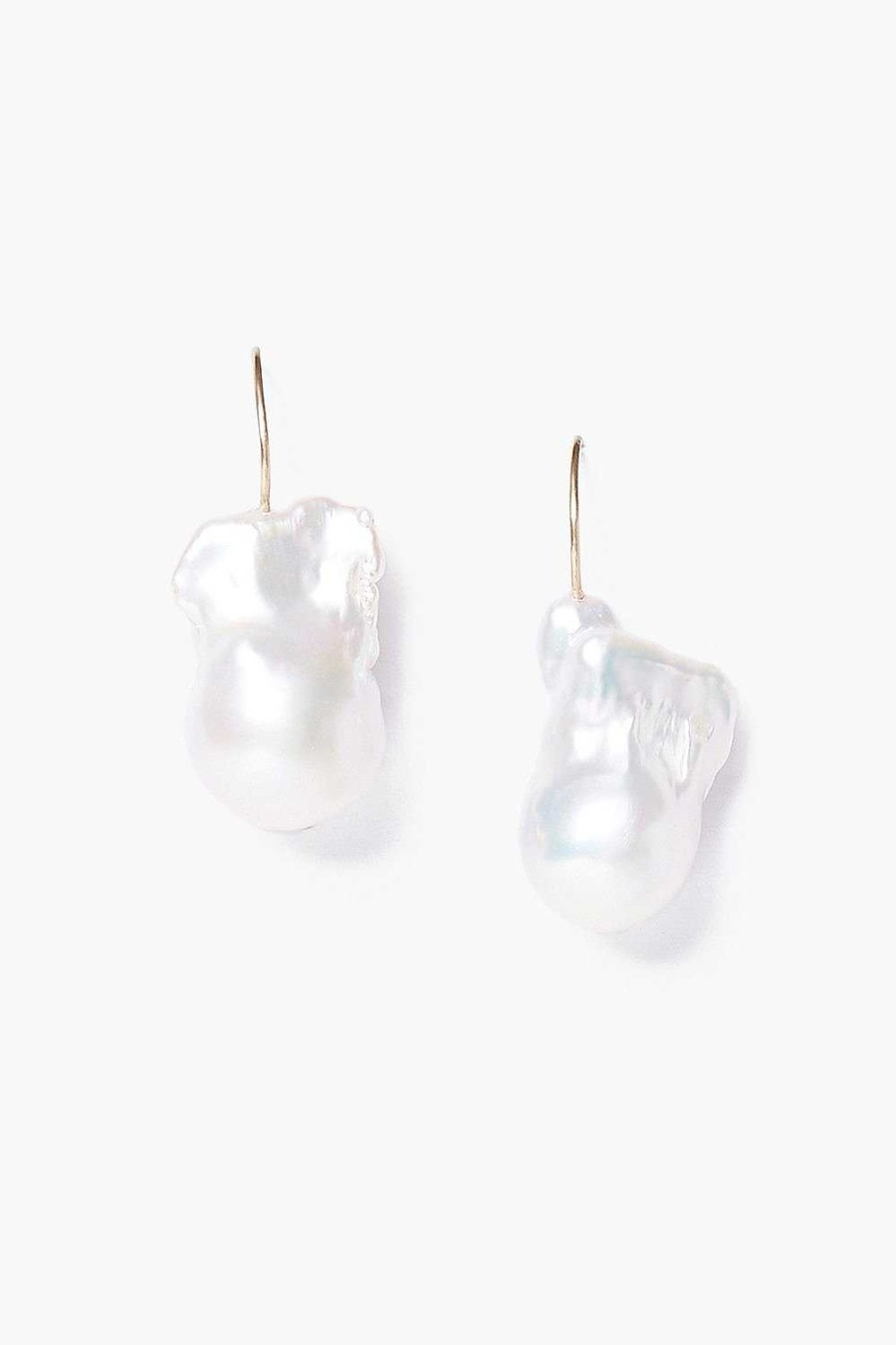 Jewelry Chan Luu | 14K White Le Baroque Earrings