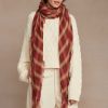 Accessory Chan Luu | Savvy Red Sapphire Plaid Cashmere And Silk Scarf