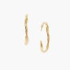 Jewelry Chan Luu | Wave Hoop Earrings Yellow Gold