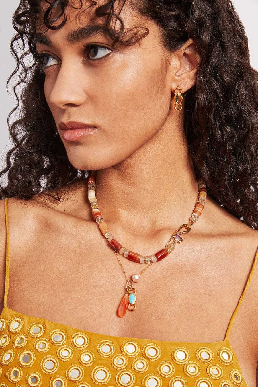 Jewelry Chan Luu | Solstice Necklace Carnelian Mix