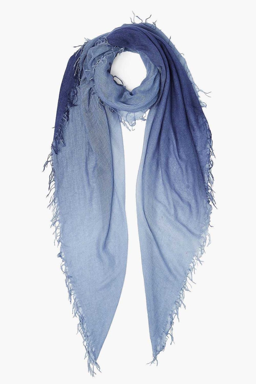 Accessory Chan Luu | Crown Blue / Tempest Cashmere And Silk Scarf