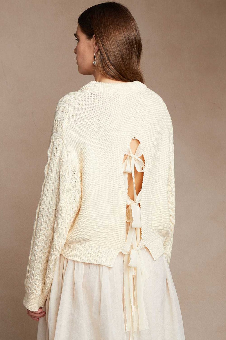 Ready To Wear Chan Luu | Georgina Sweater Antique White