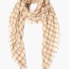 Accessory Chan Luu | Seed Pearl Mix Plaid Wool Scarf