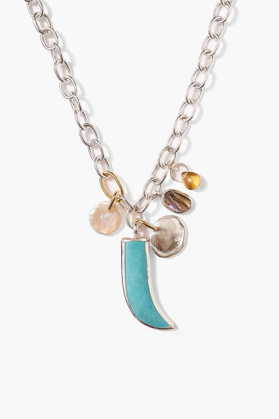 Jewelry Chan Luu | Amalfi Charm Necklace Turquoise