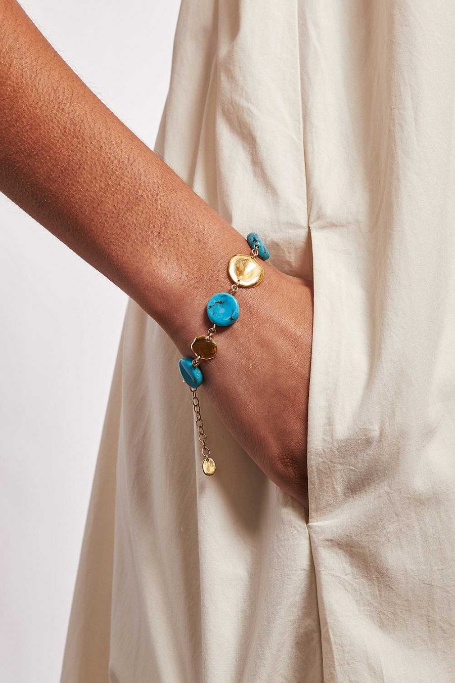 Jewelry Chan Luu | Coin Bracelet Turquoise