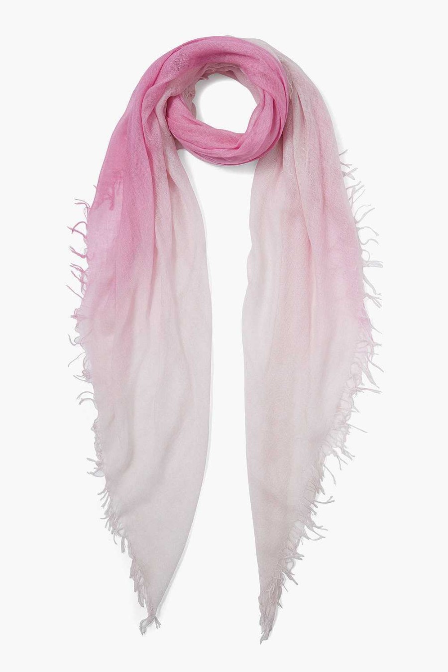 Accessory Chan Luu | Rose Pink Dip-Dyed Cashmere And Silk Scarf