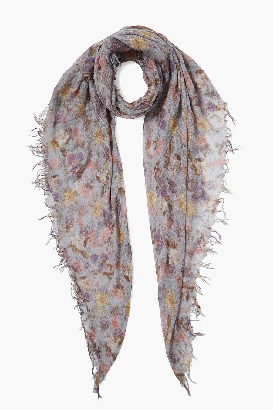 Accessory Chan Luu | Plein Air Floral Cashmere And Silk Scarf