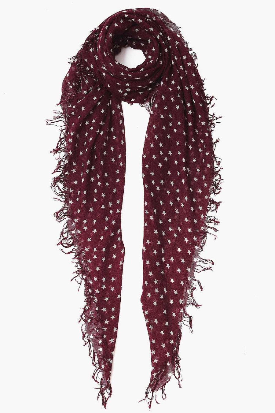 Accessory Chan Luu | Tawny Port Star Cashmere And Silk Scarf