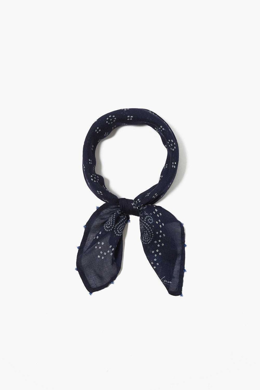 Accessory Chan Luu | Dotted Paisley Bandana Blue