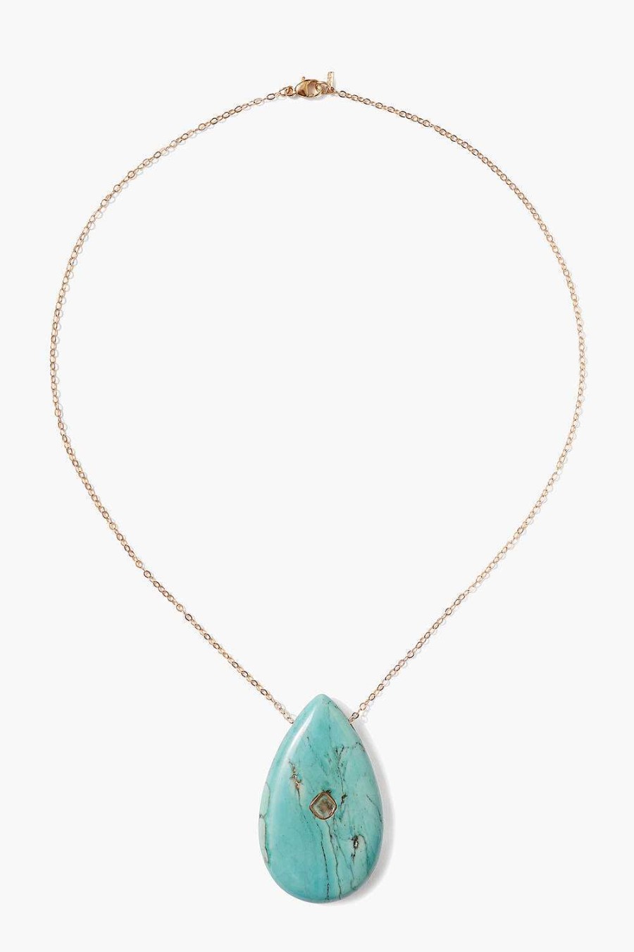 Jewelry Chan Luu | 14K Temple Necklace Turquoise