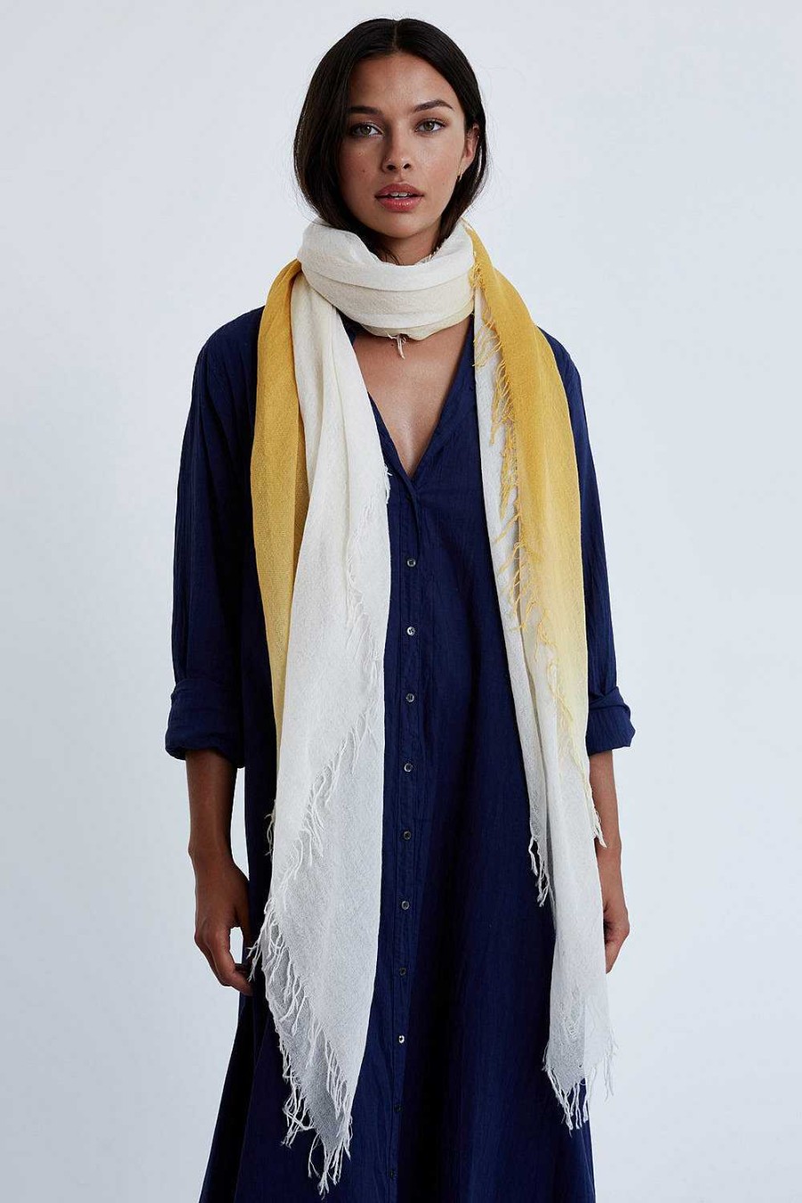 Accessory Chan Luu | Honey Dip-Dyed Cashmere And Silk Scarf