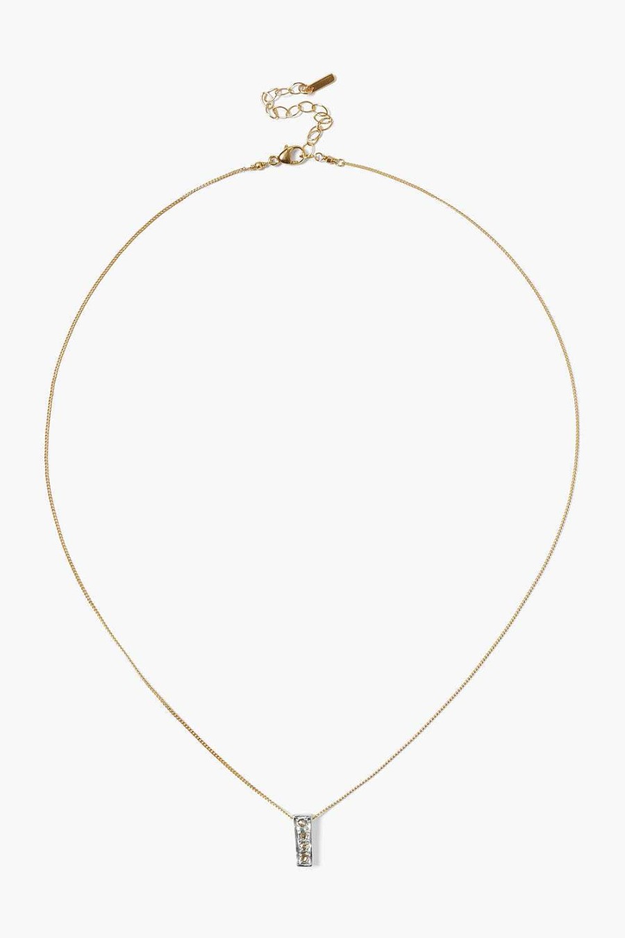 Jewelry Chan Luu | Bar Diamond Necklace Gold Mix