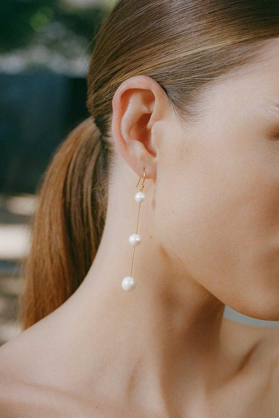 Jewelry Chan Luu | Tiered Floating Pearl Earrings