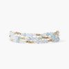 Jewelry Chan Luu | Granada Naked Wrap Bracelet Aquamarine Gold