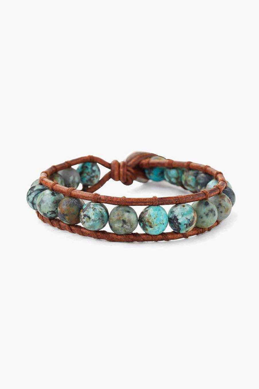 Jewelry Chan Luu | Matte African Turquoise Single Wrap Bracelet