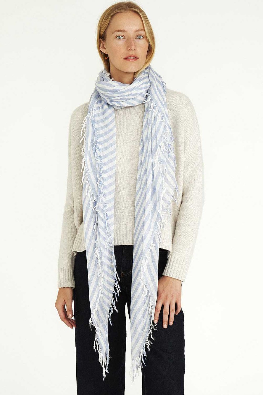 Accessory Chan Luu | Wedgewood Linea Cashmere And Silk Scarf