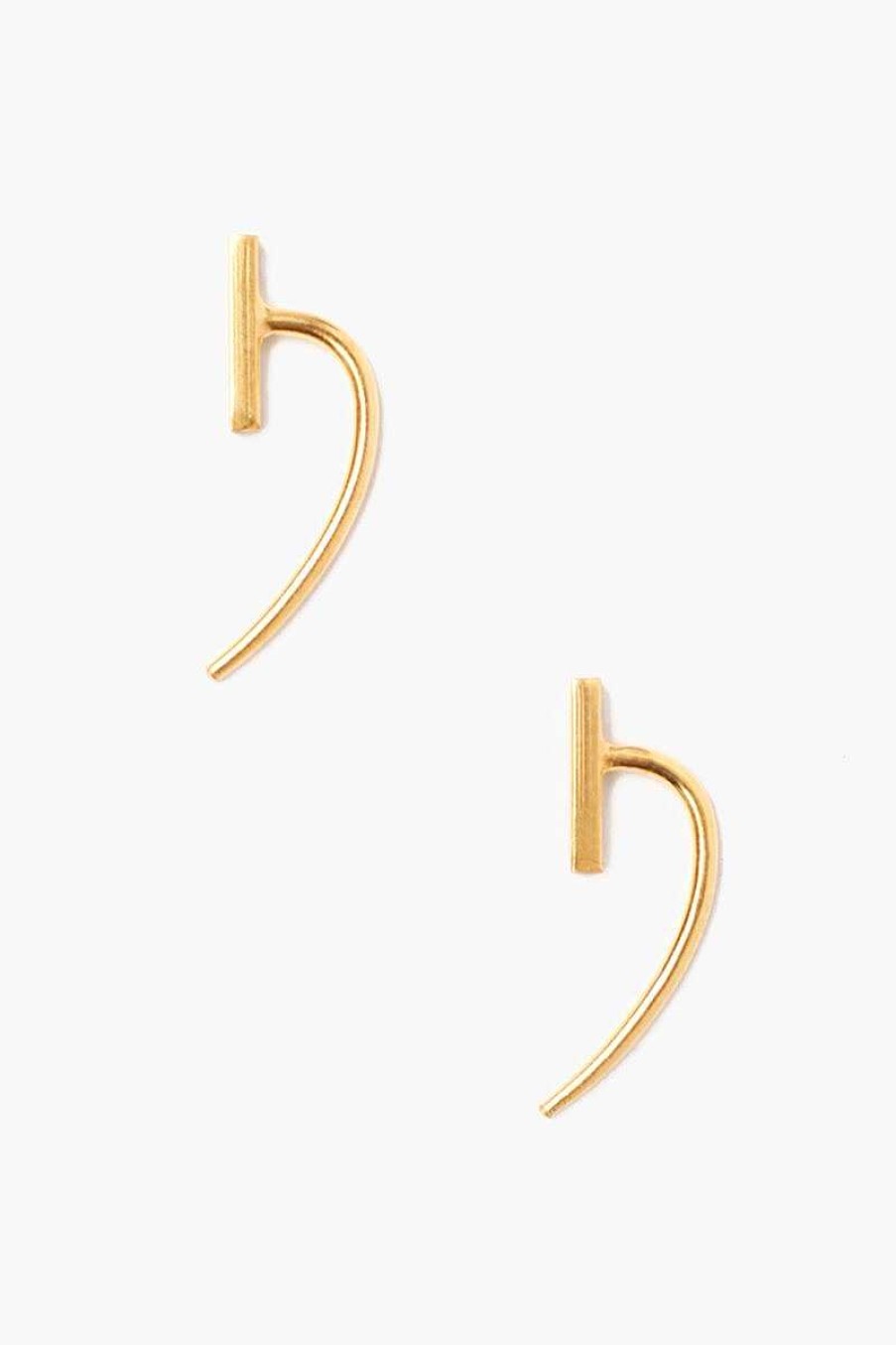 Jewelry Chan Luu | Gold Bar And Hook Earrings