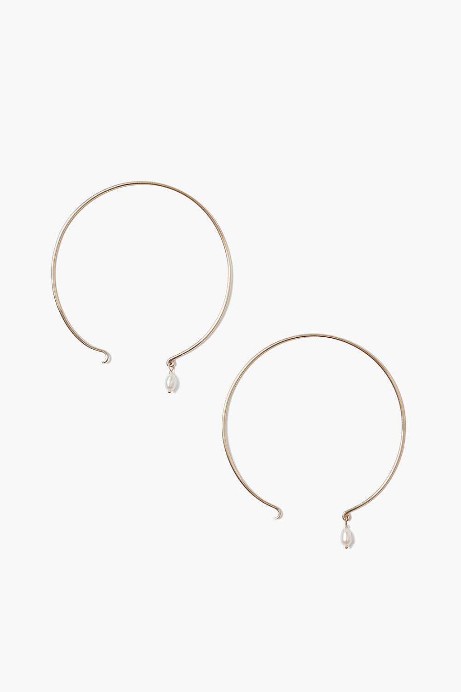 Jewelry Chan Luu | 14K Belle Hoop Earrings Maxi White Pearl