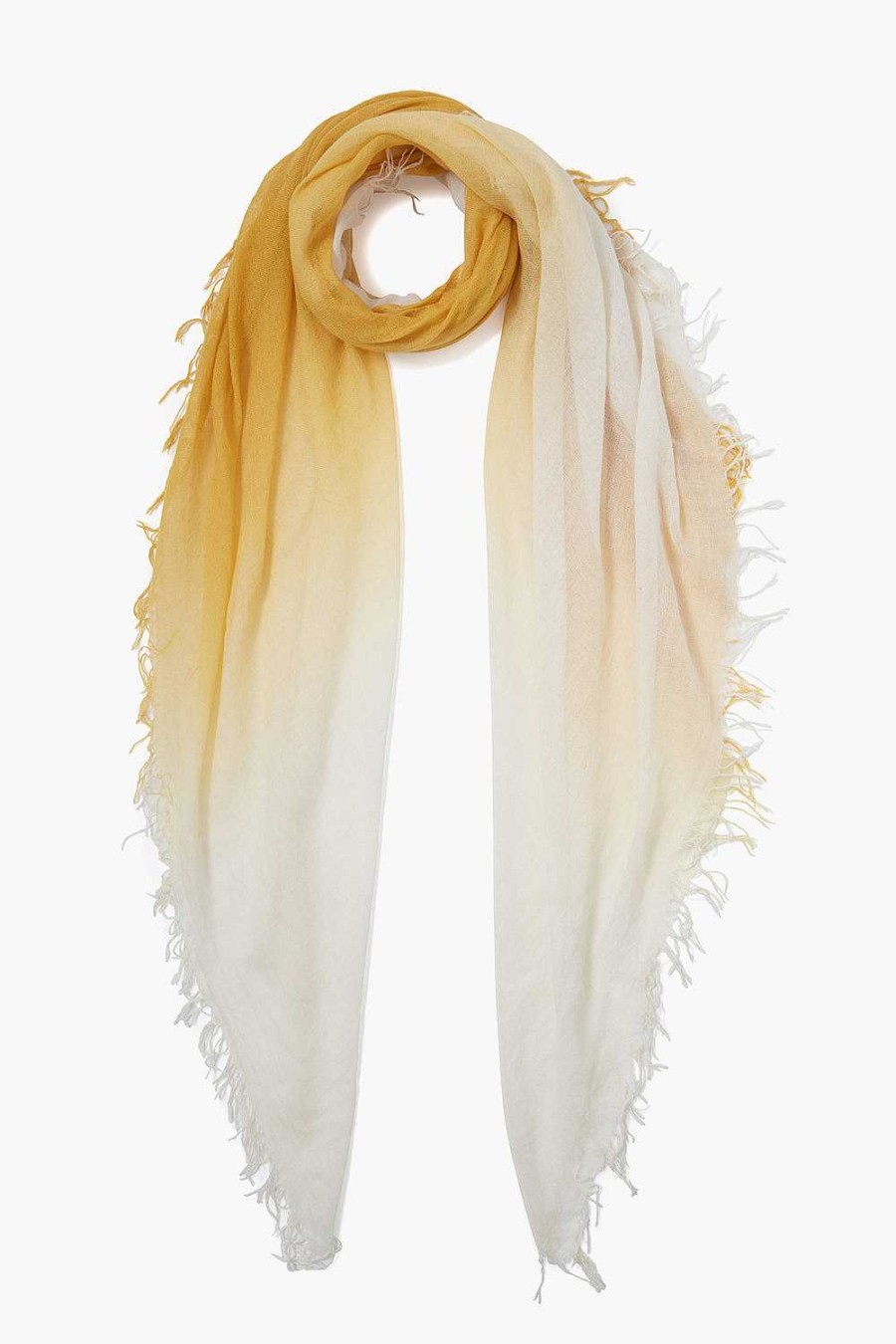 Accessory Chan Luu | Honey Dip-Dyed Cashmere And Silk Scarf