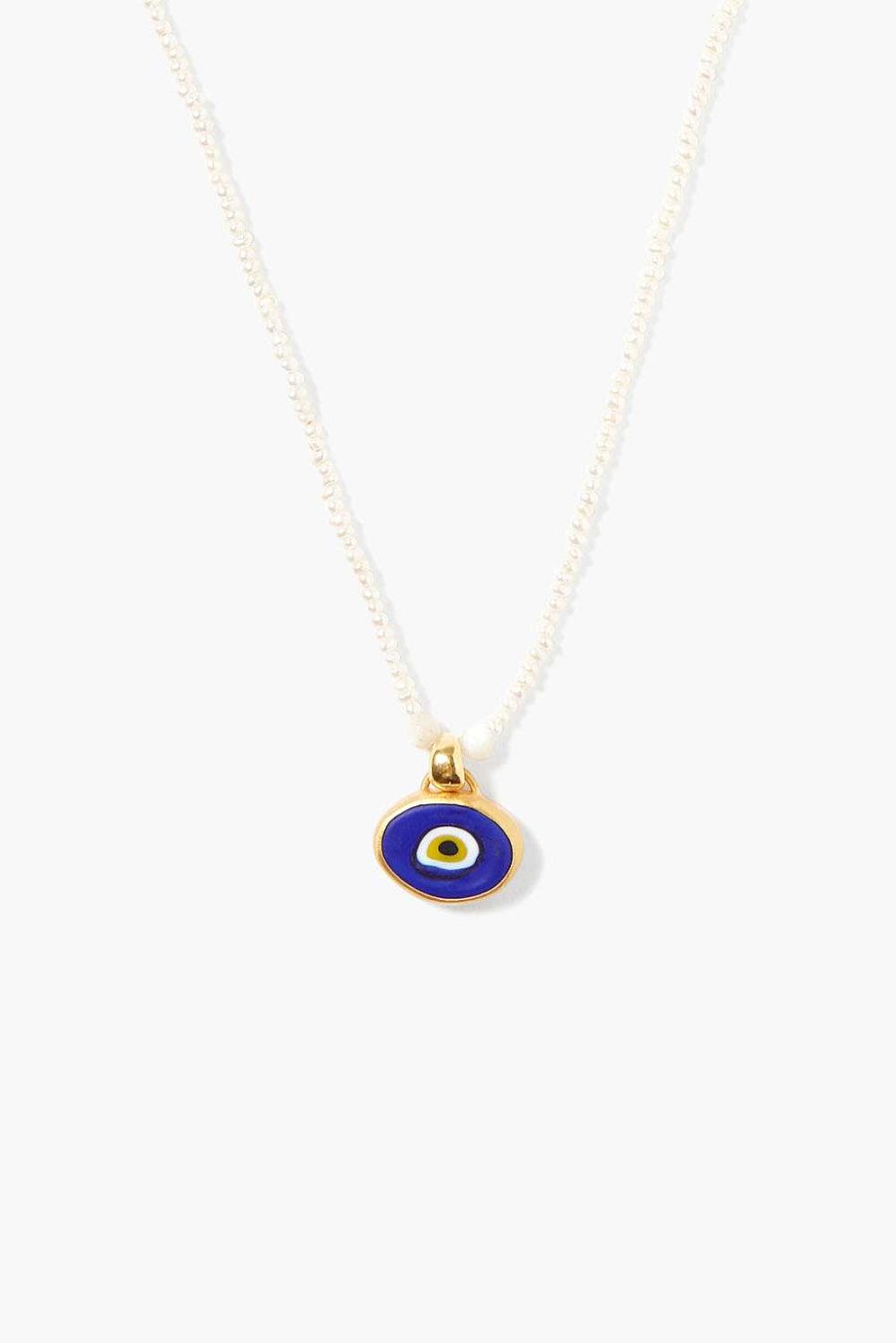 Jewelry Chan Luu | Mya Evil Eye Necklace Blue Mix