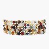 Jewelry Chan Luu | Multi And Gold Nugget Naked Wrap Bracelet