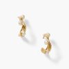 Jewelry Chan Luu | Olive Branch Hoop Earrings Mini Gold