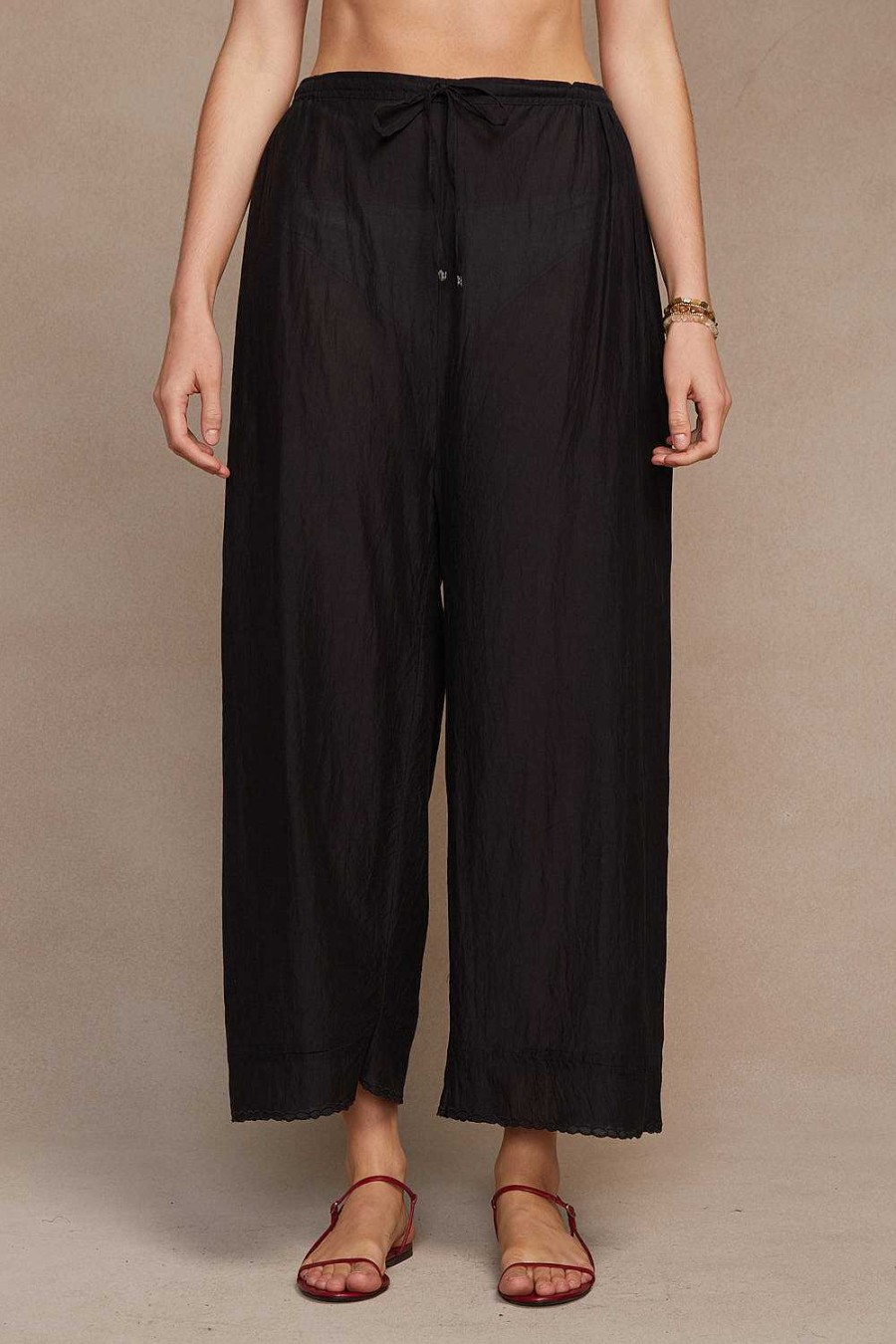 Ready To Wear Chan Luu | Lana Drawstring Pant Black