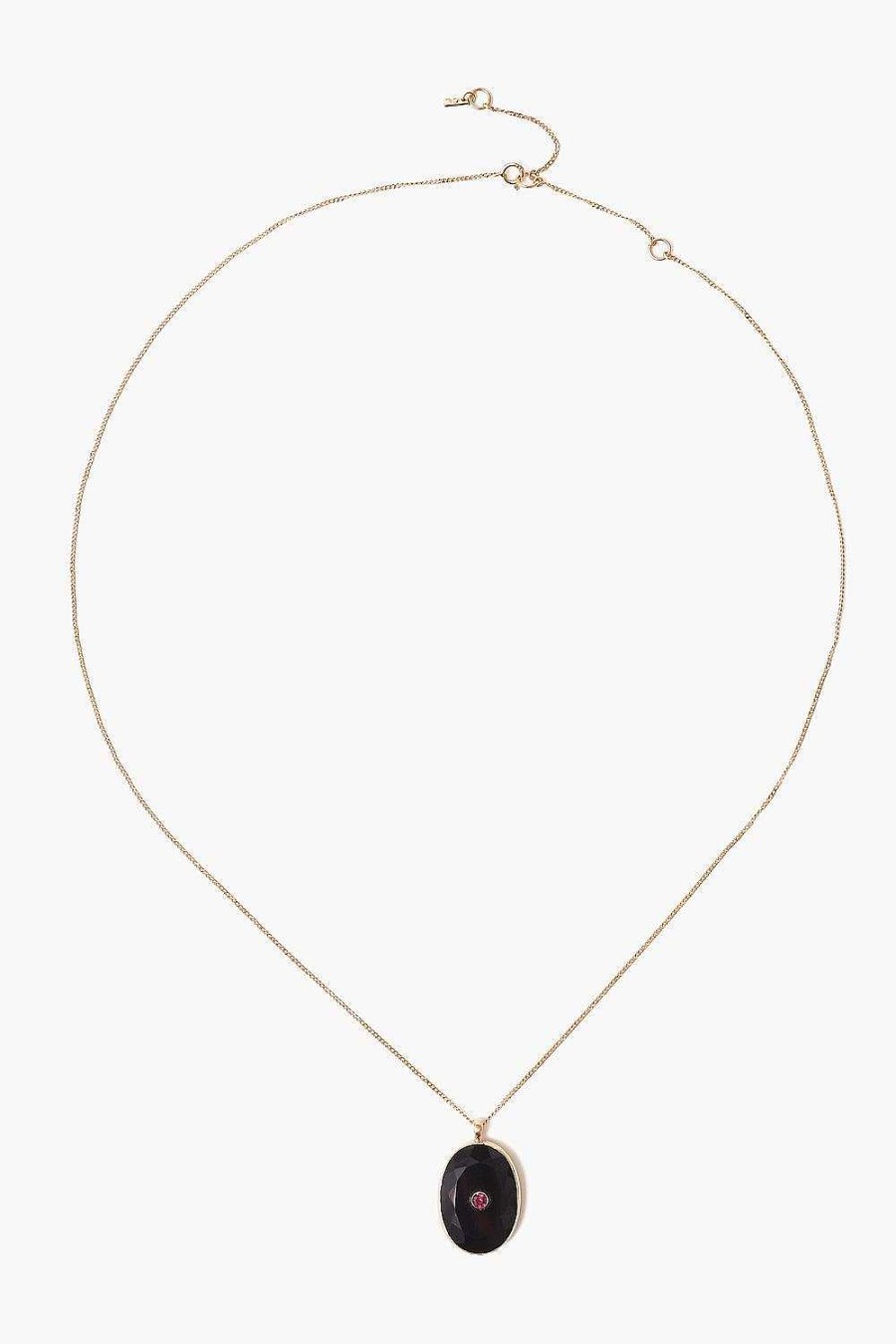 Jewelry Chan Luu | 14K Onyx Seed Necklace