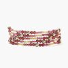 Jewelry Chan Luu | Garnet And Gold Mix Naked Wrap Bracelet