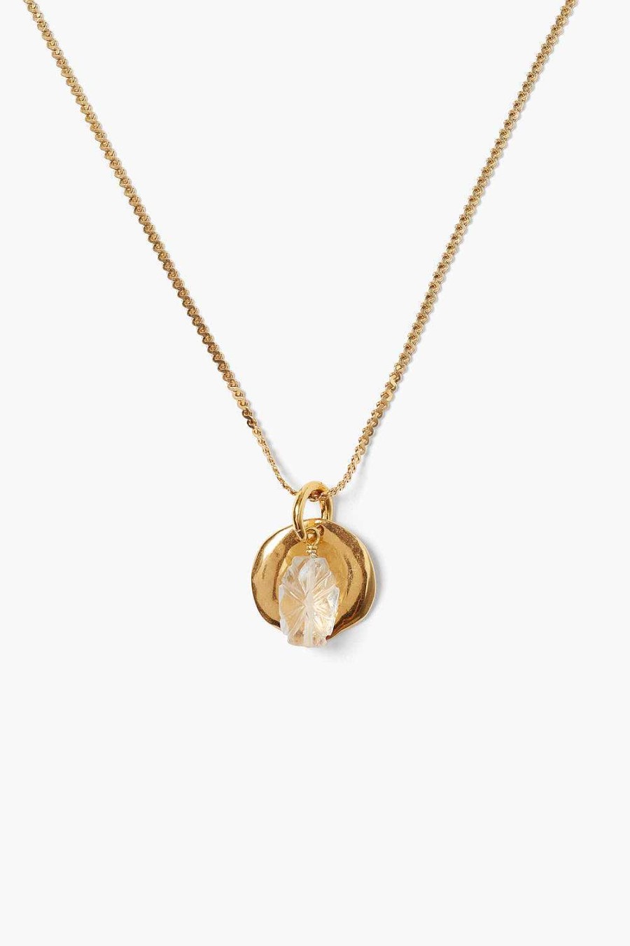 Jewelry Chan Luu | Paz Coin Necklace Clear Quartz