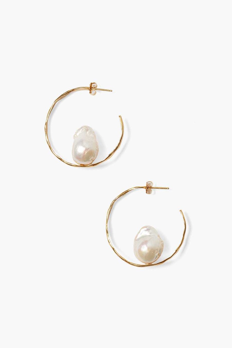 Jewelry Chan Luu | Selene Hoop Earrings Yellow Gold