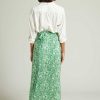 Ready To Wear Chan Luu | Eloise Floral Wrap Skirt Verdant Green