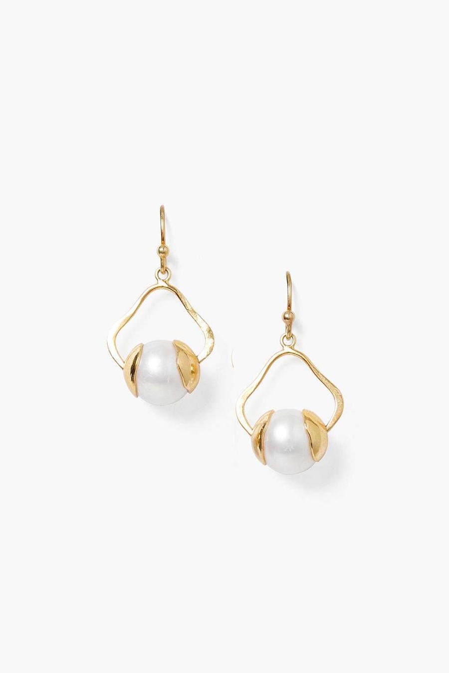 Jewelry Chan Luu | Maribel Drop Earrings White Pearl