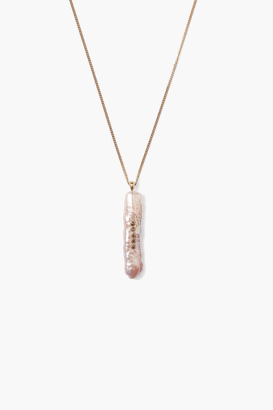 Jewelry Chan Luu | 14K Haena Necklace Pink Pearl