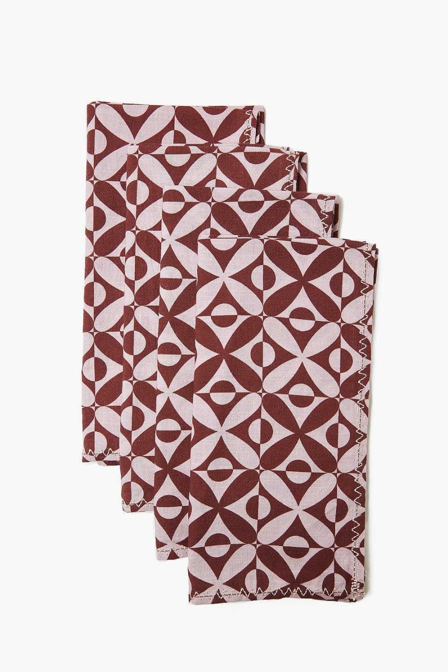 Home Chan Luu | Tawny Port Mod Tile Print Napkin Set