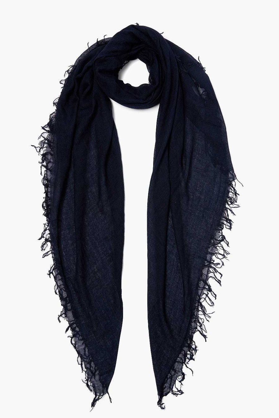 Accessory Chan Luu | Dark Sapphire Cashmere And Silk Scarf