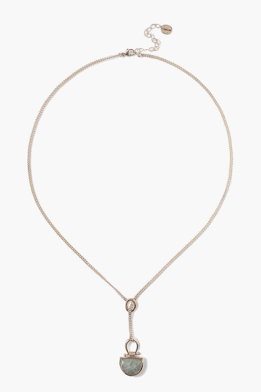 Jewelry Chan Luu | Luna Drop Necklace Aquamarine