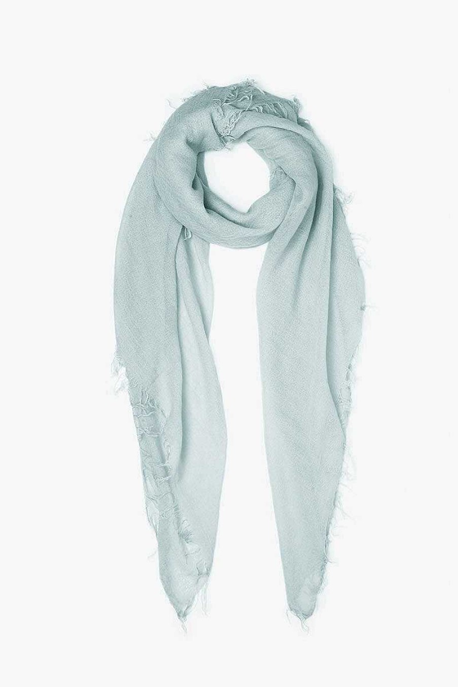 Accessory Chan Luu | Iceberg Grey Cashmere And Silk Scarf