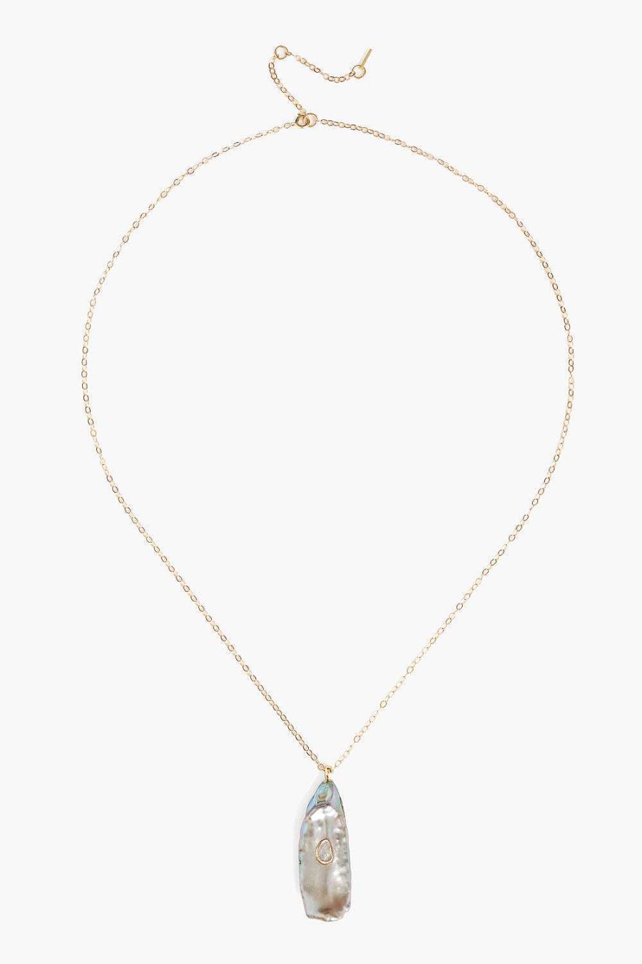 Jewelry Chan Luu | 14K Green Biwa Pearl Oasis Necklace