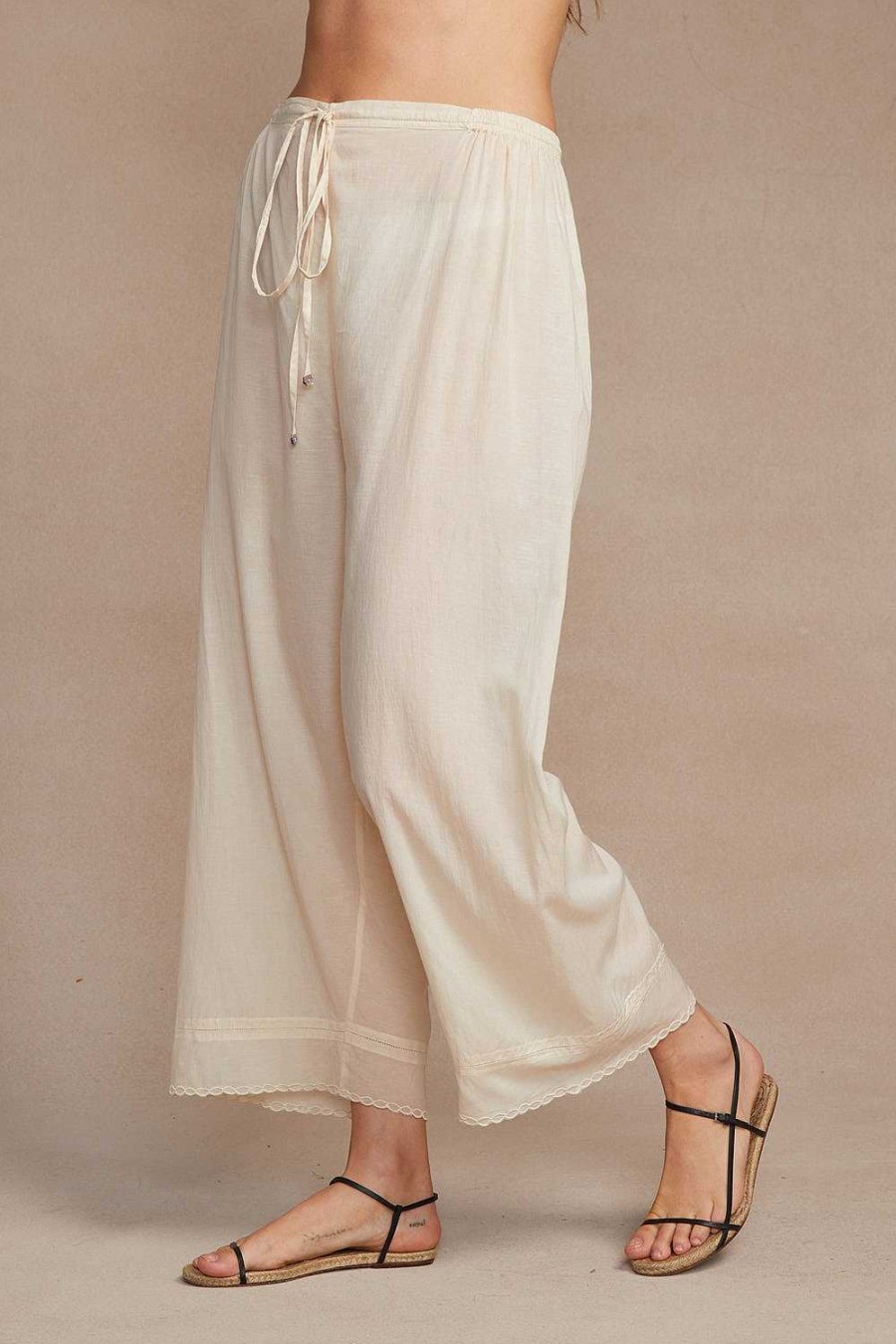 Ready To Wear Chan Luu | Lana Drawstring Pant Antique White