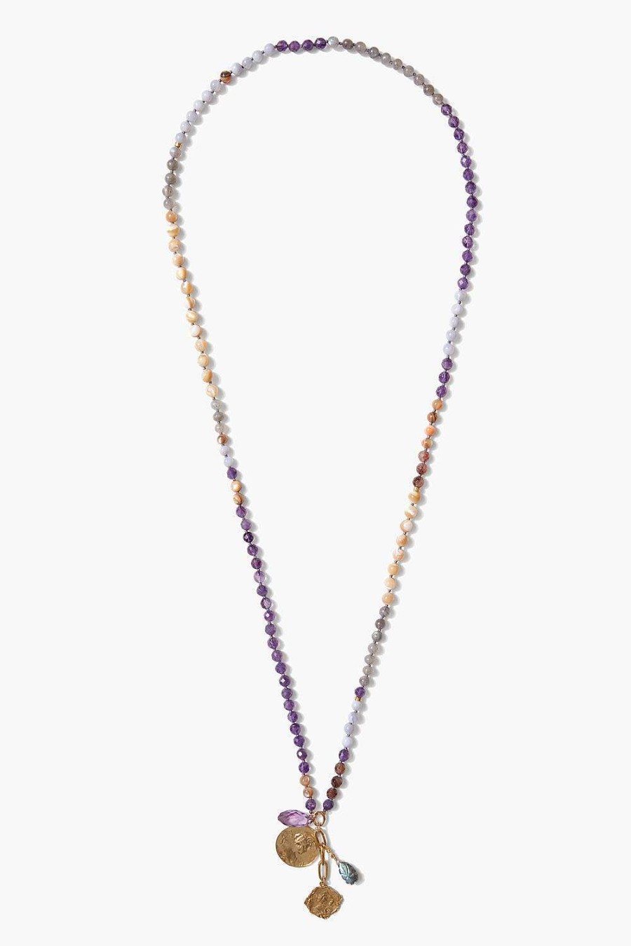 Jewelry Chan Luu | Portrait Charm Necklace Amethyst