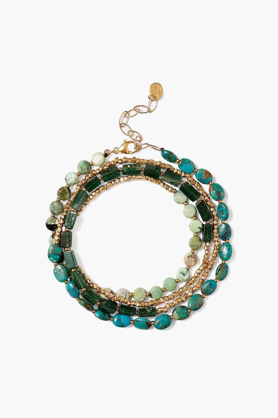 Jewelry Chan Luu | Taos Wrap Bracelet Green Mix