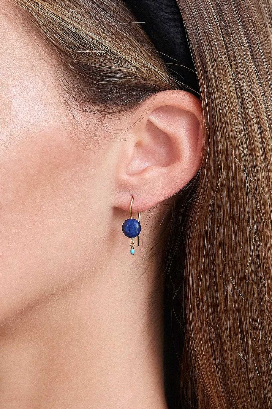 Jewelry Chan Luu | Lapis Coin Earrings