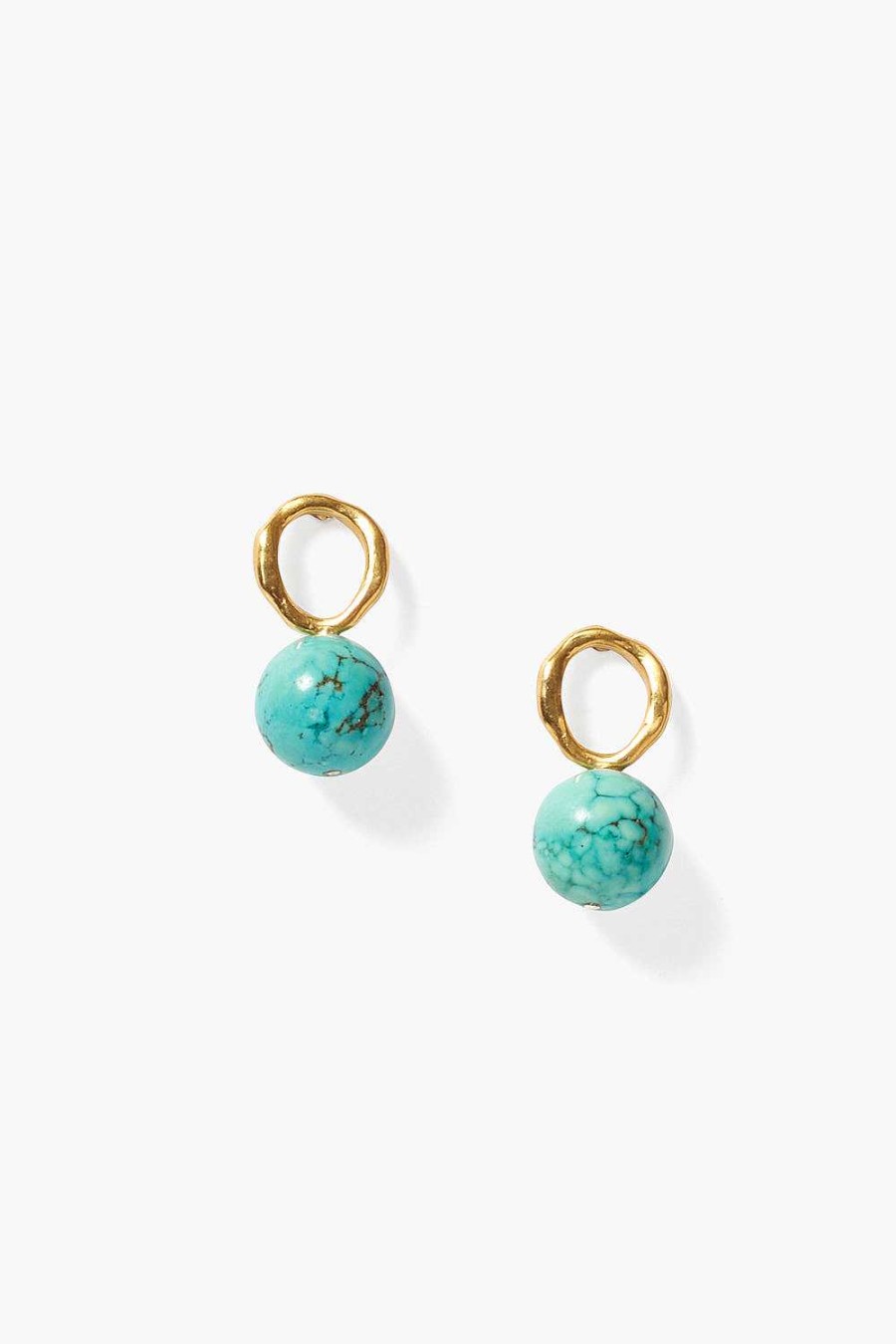 Jewelry Chan Luu | Globe Stud Earrings Turquoise